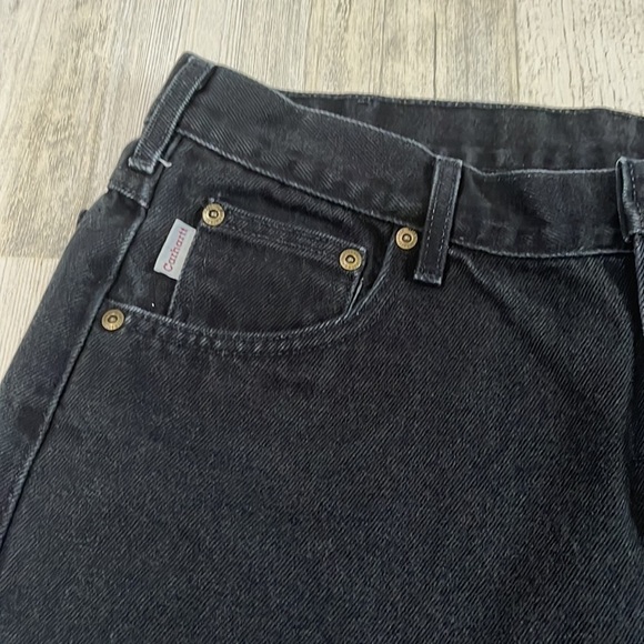 Carhartt Vintage Made In the USA Black Jeans Size 38 - Picture 5 of 8